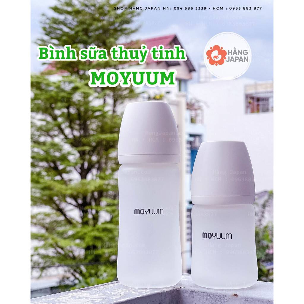 Bình sữa Moyuum thủy tinh 150ml/ 240ml