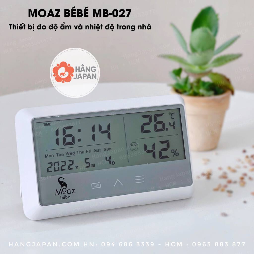 Thiết bị đo độ ẩm và nhiệt độ trong nhà MOAZ BEBE MB027