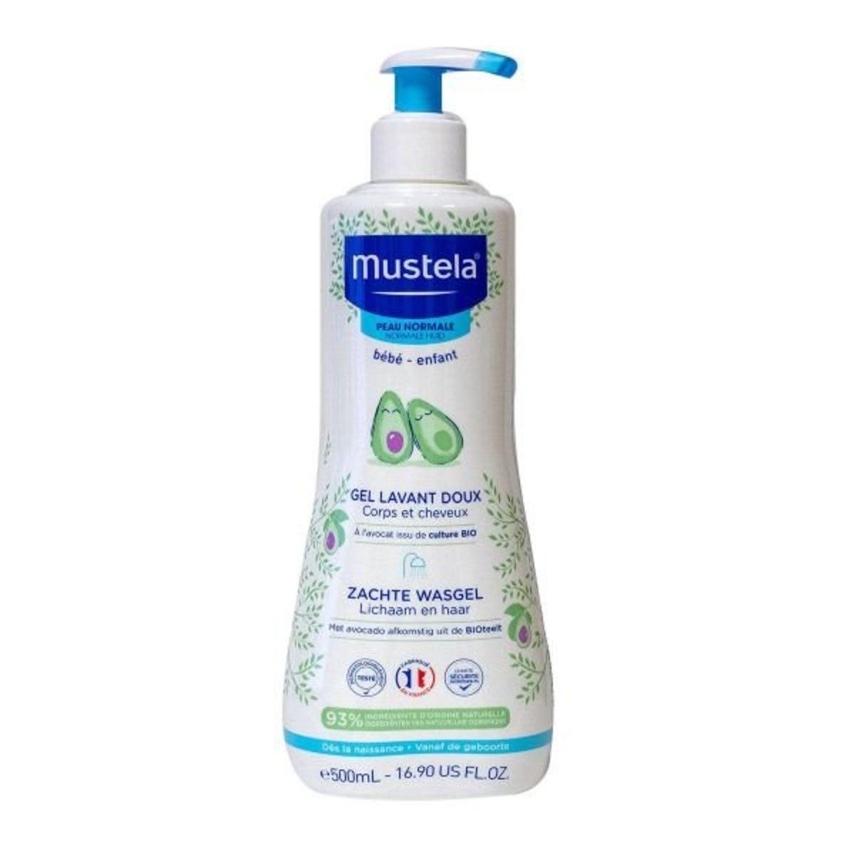 Tắm gội Mustela 2in1 tinh chất bơ 500ml