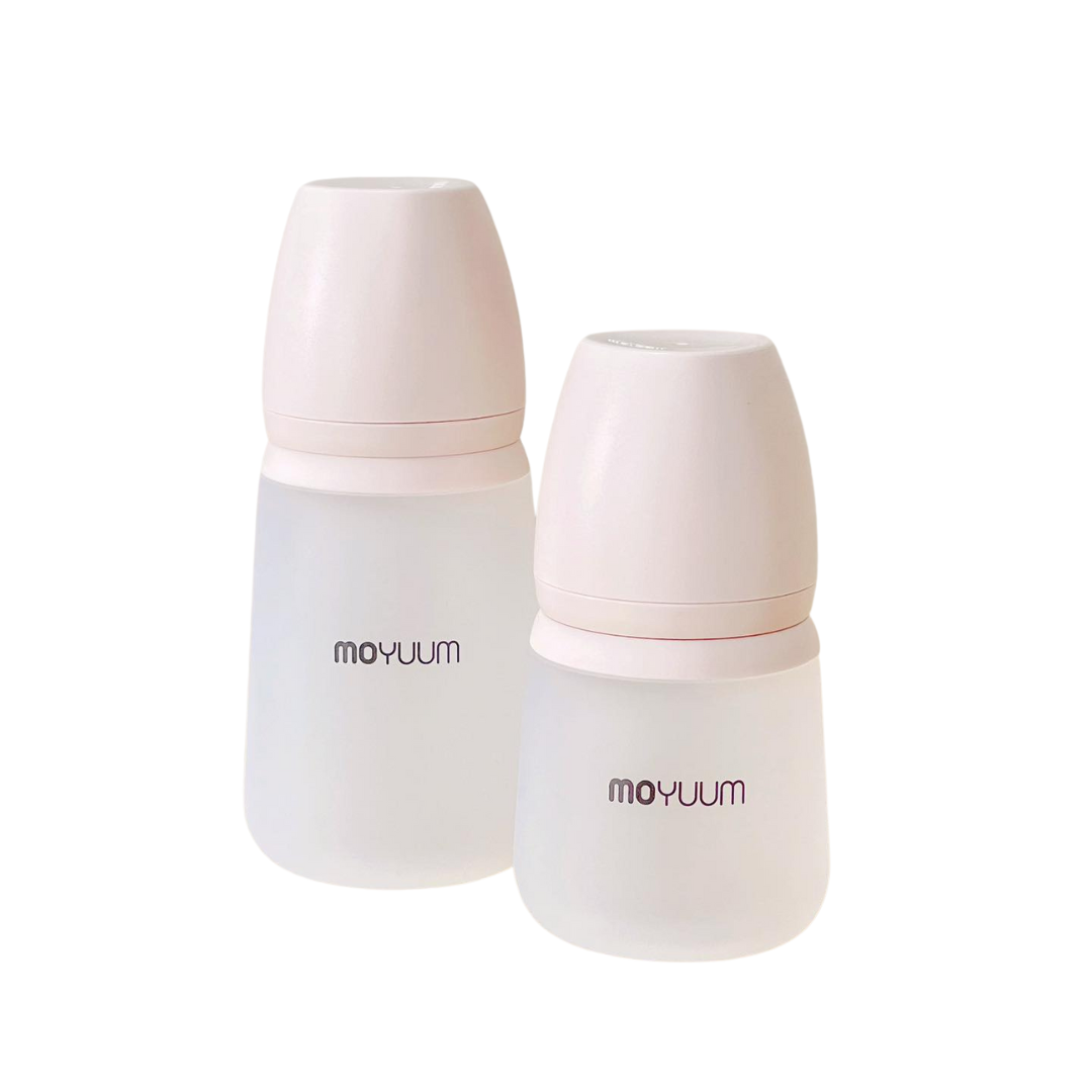 Bình sữa Moyuum Premium Silicone Bottle màu hồng